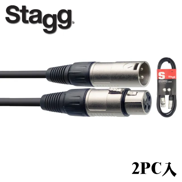 【Stagg 史提格】S系列 SMC6 麥克風導線 6M(2pc入)