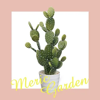 【Meric Garden】北歐風格居家裝飾高仿真大型景觀植栽擺設盆栽(扇型仙人掌)