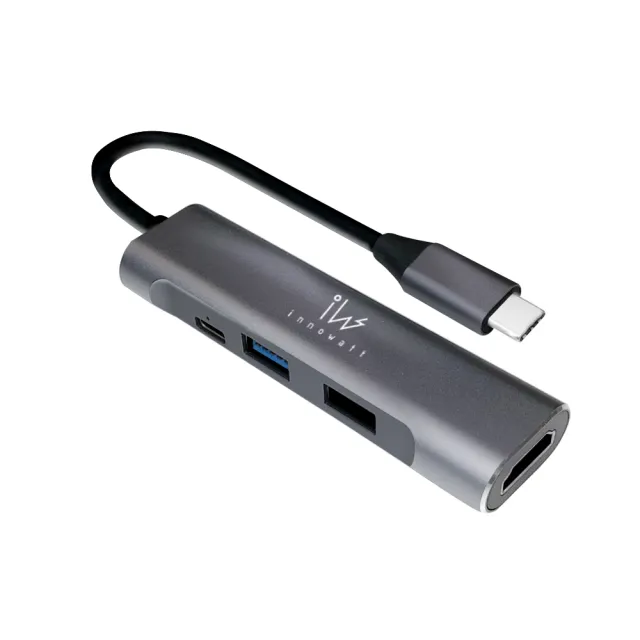 【Innowatt】THE DOCK S iW41S 四合一 USB-C HUB集線器(PD充電 / HDMI / 兼容任天堂Switch)