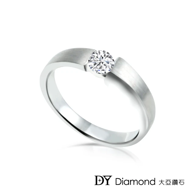 【DY Diamond 大亞鑽石】18K金 0.20克拉 時尚風格鑽石女戒