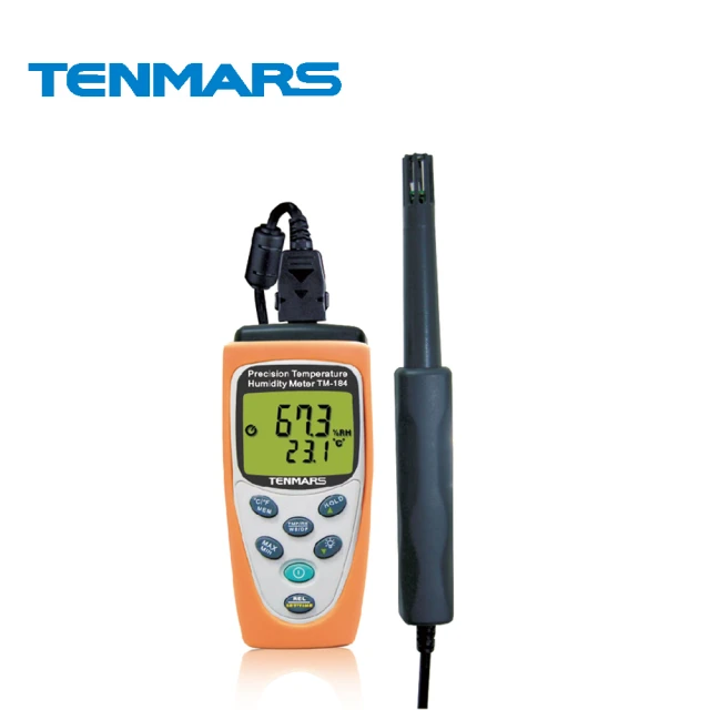 【Tenmars 泰瑪斯】TM-184 記憶式高精度溫濕度錶(溫濕度計 溫濕度錶)