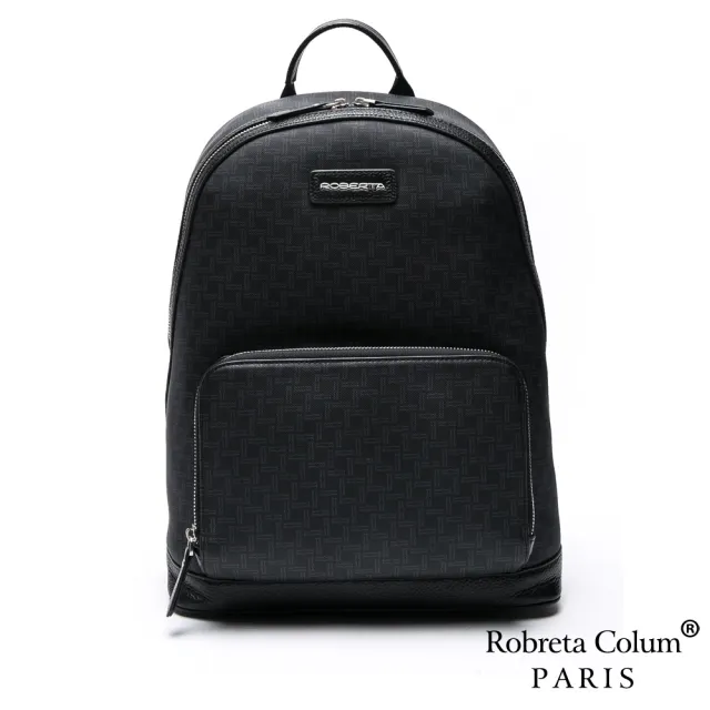 【Roberta Colum】真皮包包  商務精英尊爵牛皮後背包