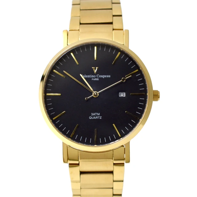 【Valentino Coupeau】金色不鏽鋼錶