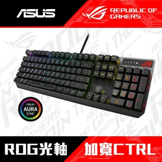 【ASUS 華碩】ROG STRIX SCOPE RX RD 紅軸 有線電競鍵盤
