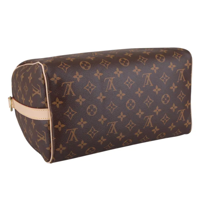 【Louis Vuitton 路易威登】LV M41112 經典Monogram SPEEDY 30手提/斜背波士頓包(附背帶)