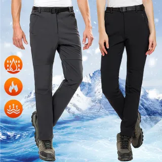 【NEW POWER】戶外頂級禦寒刷絨男女保暖衝鋒褲-6色可選(防潑水/刷絨保暖/頂級版)