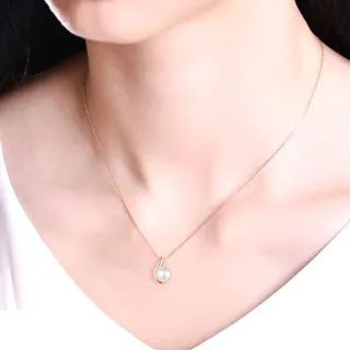 【ALUXE亞立詩】寵愛系列Beloved 18K金6mm淡水珍珠項鍊(兩款任選)