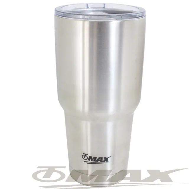【omax】雙層304不銹鋼超大保冰保溫酷冰杯-2入+茶包袋170入(2包裝)/
