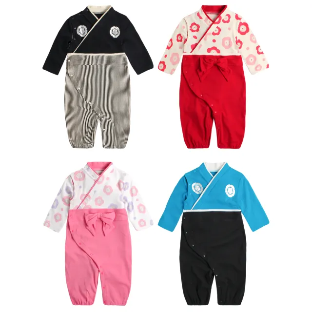 【Baby童衣】任選 兩用睡袋 連身衣 日本和服造型爬服 82038(正紅)