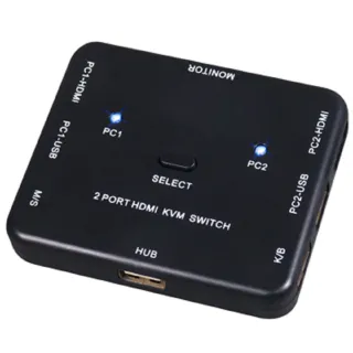 【伽利略】HDMI 4K2K 2埠 KVM電腦切換器(HKVM2S)