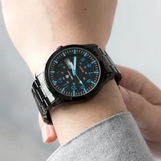 【玖飾時尚】搭戴SEIKO機芯藍色刻度手錶(手錶)