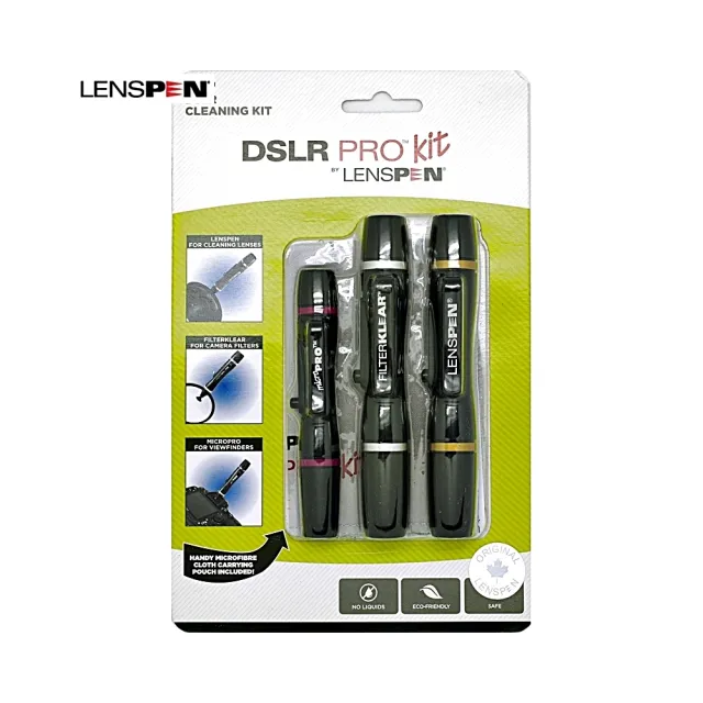 【Lenspen】NDSLRK-1拭鏡筆組含拭鏡布和鬃毛刷(鏡頭清潔筆