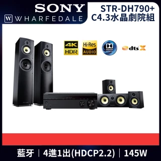 【SONY 索尼】7.2聲道Dolby Atmos AV劇院組(SONY-DH790+Wharfedale Crystal4.1/4.3/4.C)