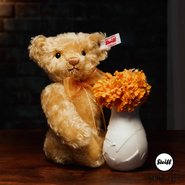 Steiff 向日葵泰迪熊與花瓶sunflower Teddy Bear 限量版 Momo購物網