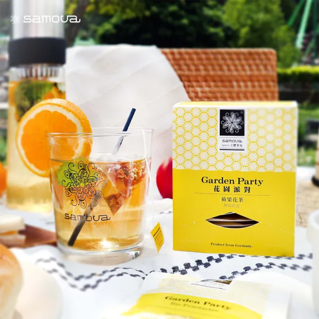 Samova 歐洲時尚茶飲 有機蘋果花茶 水果茶 無咖啡因 Garden Party 花園派對 Space系列 Momo購物網