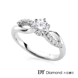 【DY Diamond 大亞鑽石】18K金 0.25克拉 華麗鑽石女戒