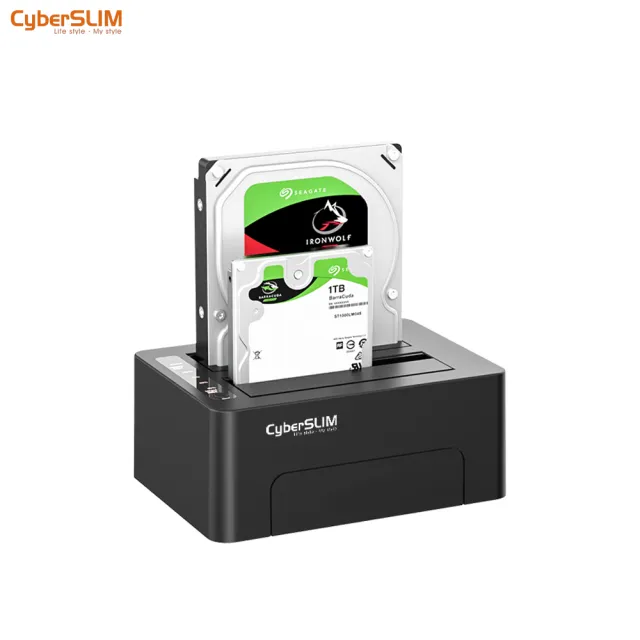 【CyberSLIM】2.5吋3.5吋雙層硬碟外接盒 Type-c(2.5吋3.5吋硬碟外接盒 type-c)