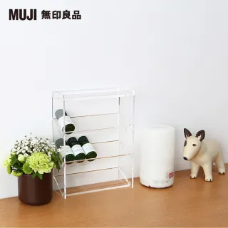 Muji 無印良品 壓克力瓶罐收納架 3層 Momo購物網