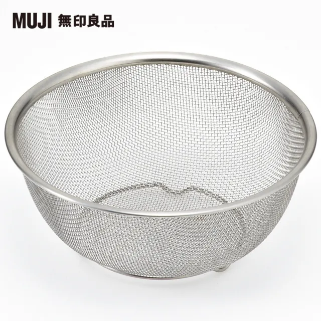 【MUJI 無印良品】不鏽鋼網籃/S/16.5cm/附網腳