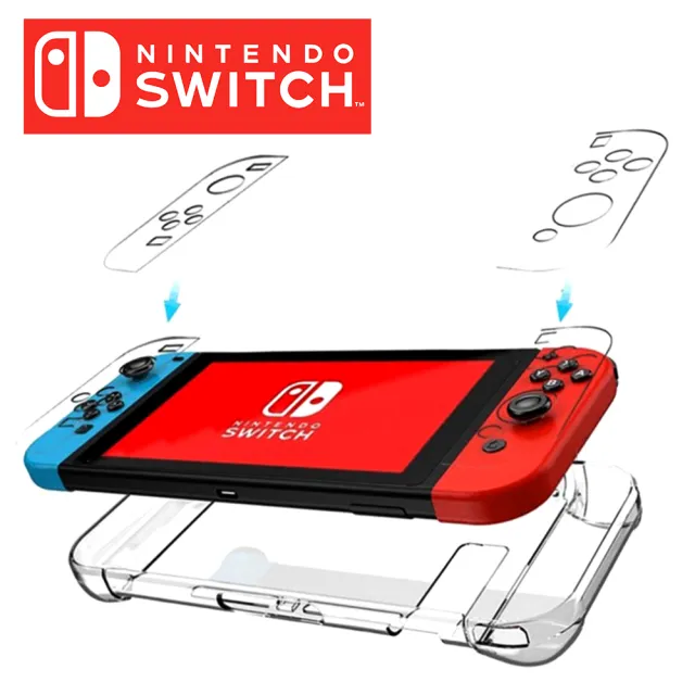 Nintendo 任天堂 Switch 副廠第二代水晶透明保護殼防摔殼 Momo購物網