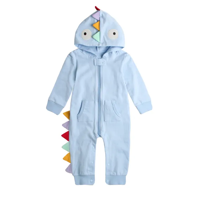 【Baby童衣】立體造型長袖拉鍊連身衣 82043(共2色)