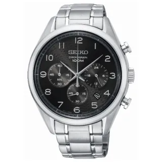 【SEIKO 精工】CS沉穩優雅三眼計時腕錶(8T63-00C0X)