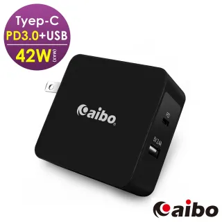 【aibo】Type-C PD3.0+USB 42W萬用高效能急速充電器