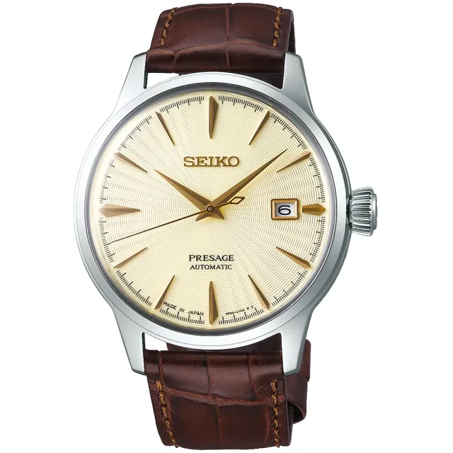 【SEIKO 精工】Presage調酒師41小時動力儲存機械腕錶(4R35-01T0Y SRPC99J1)