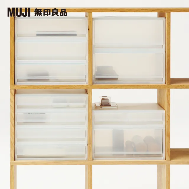 【MUJI 無印良品】PP資料盒/橫式/深型(4入組)