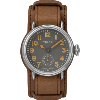 【TIMEX】天美時 復刻系列 經典復古手錶(棕色 TXTW2R88000)