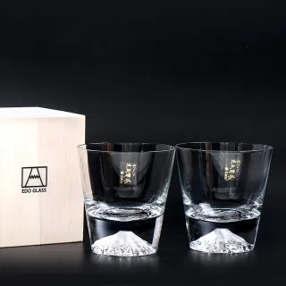 【田島硝子】富士山杯 經典款 威士忌杯2入組 對杯 酒杯(TG15-015-R+TG15-015-R)