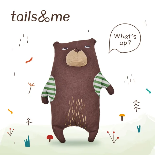 【tails&me 尾巴與我】填充玩具 棕熊珠兒(減低孤單及問題行為)