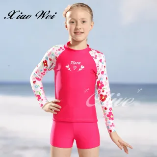 【小薇的店】泳之美品牌女童二件式長袖泳裝(NO.67803)