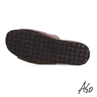 【A.S.O 阿瘦集團】品味居家鞋-足底筋膜舒緩舒室鞋(咖啡)