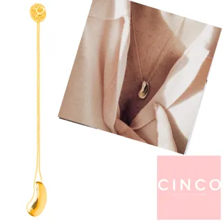 【CINCO】葡萄牙精品 CINCO Monique necklace 925純銀鑲24K金豆豆項鍊(925純銀24K金)