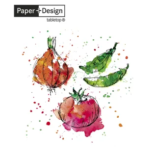 【Paper+Design】Splash Veggies(餐巾紙 蝶谷巴特 餐桌佈置)