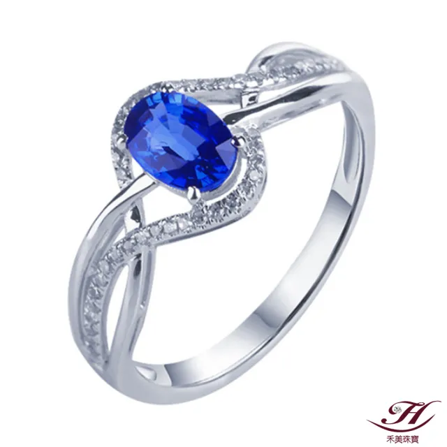 【禾美珠寶】天然皇家藍藍寶石戒指ES179(18K金)