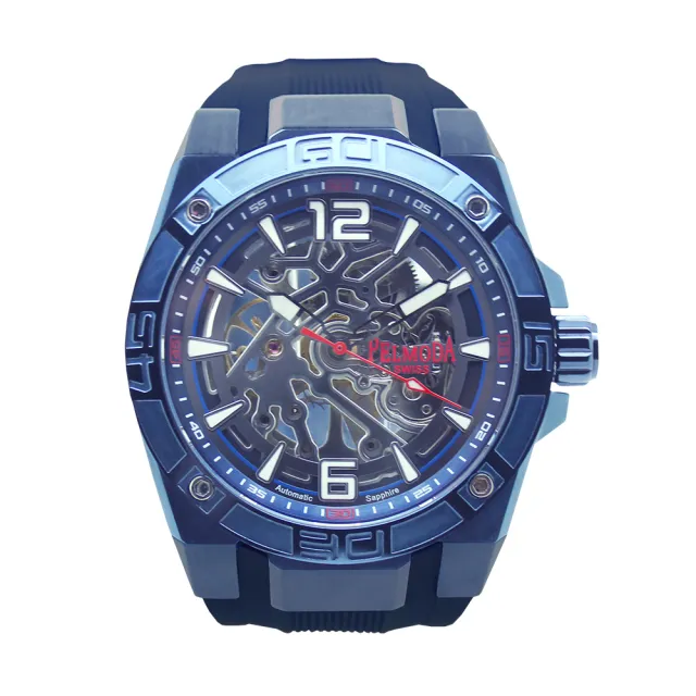 瑞士百大品牌百慕達經典鏤空機械腕錶