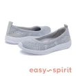 【Easy Spirit】seGLITZ2 活力舒適 後跟異材質拼接休閒平底鞋(銀色)