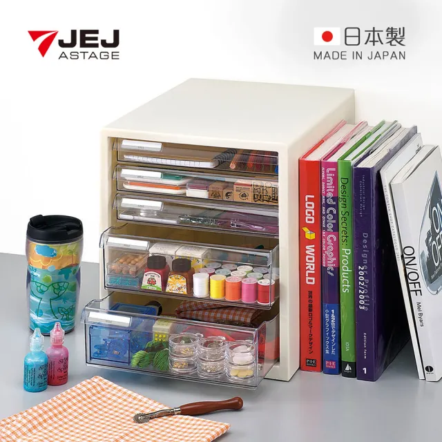 【JEJ】日本製桌上型A4文件收納櫃(3低抽+2高抽)/
