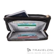 【Travelon】RFID BLOCKING雙層手拿包(TL-43404黑/旅遊防盜包/隨身包/護照包/長夾/手機包)