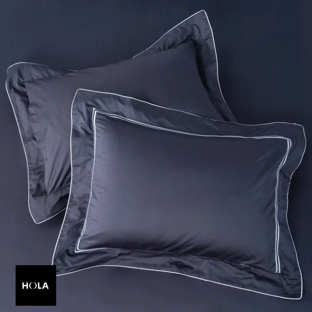 【HOLA】艾維卡埃及棉刺繡歐式枕套