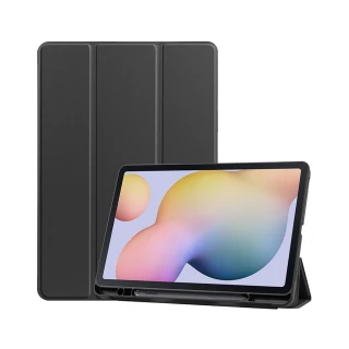 【Didoshop】三星Galaxy Tab S7 plus 卡斯特三折 帶筆槽 皮套保護貼組合(PA228)