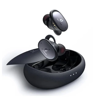 【ANKER】Soundcore Liberty 2 Pro 真無線藍牙耳機 雲母黑(同軸圈鐵聲學設計/Qi無線充線/HearID聽紋辨識)