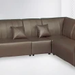 【AS雅司設計】希拉厚皮沙發中椅-52.5x81x81cm