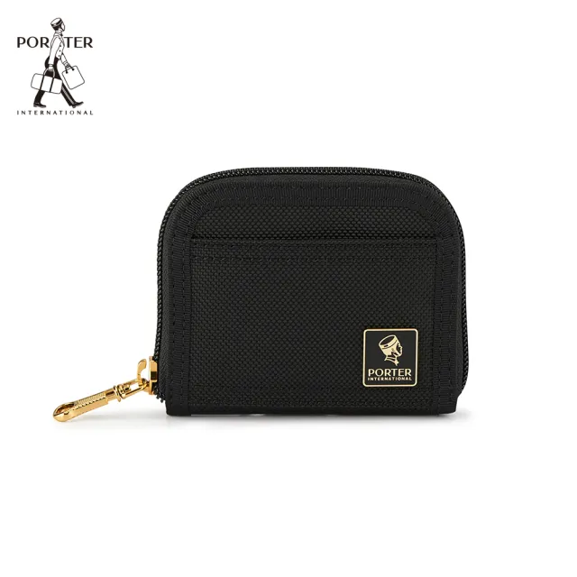 【PORTER INTERNATIONAL】NEW HEAT實用零錢包(黑)
