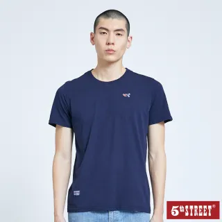 【5th STREET】男經典復古短袖T恤-丈青