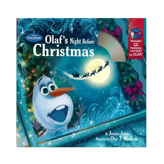 【麥克兒童外文】Olaf Night Before Christmas/雪寶的聖誕節英文繪本+朗讀CD