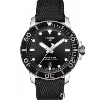 【TISSOT 天梭】SEASTAR 1000海星潛水機械錶(T1204071705100)