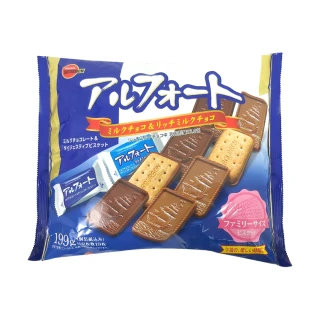 【Bourbon 北日本】帆船巧克力餅乾-家庭包(199g)